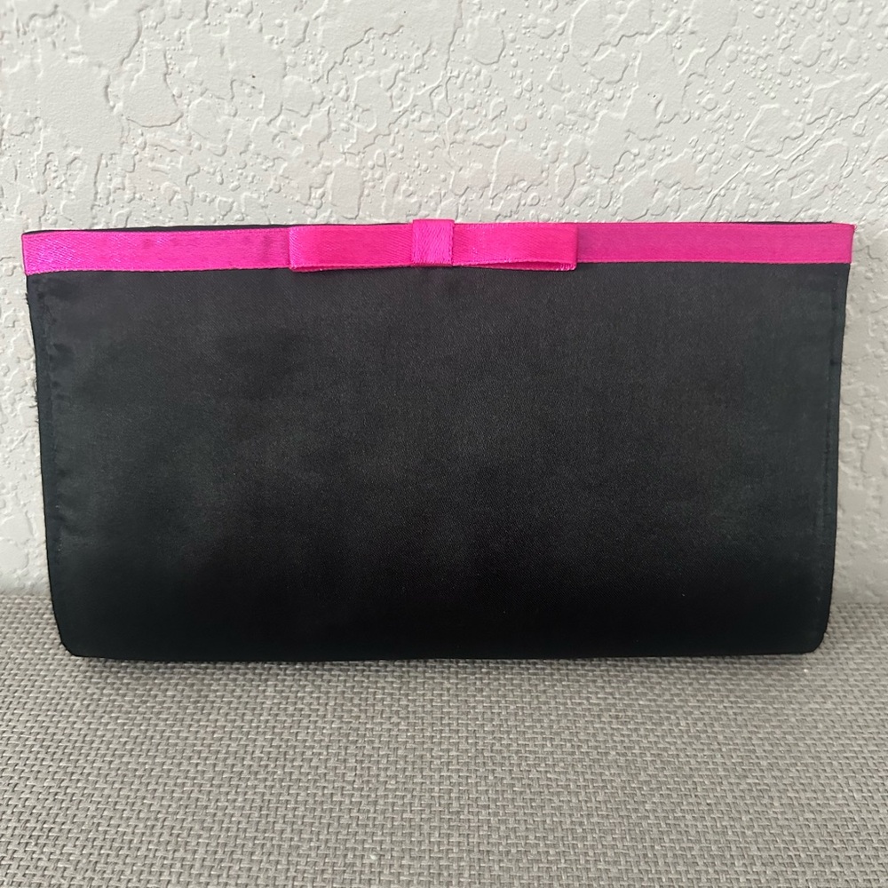 Elegant Black and Pink Clutch